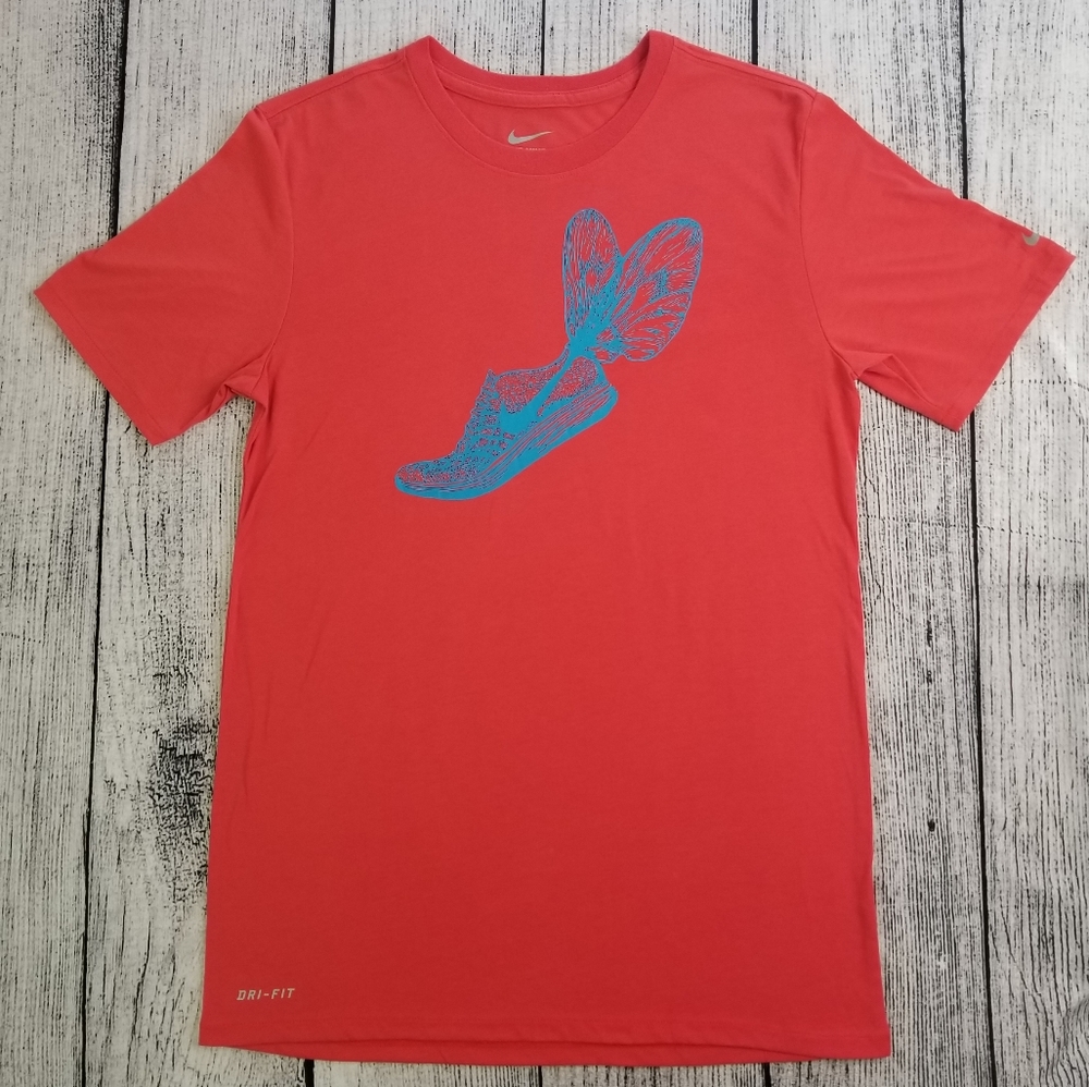 Nike Red Flying Shoe Graphic Tee